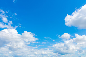 blue sky with beautiful clouds.