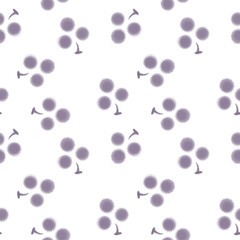 A seamless pattern of cute grapes.