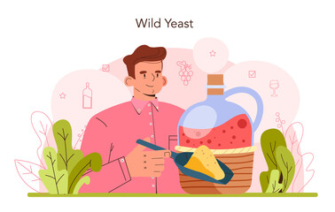 Wine production concept. Grape wine in a bottle or glass. Alcohol drink