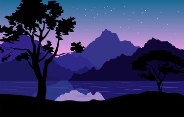 sunset over the mountains