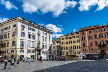 Obraz premium Roma – Campo dei Fiori e Piazza Farnese
