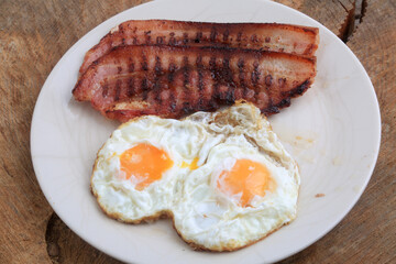 eggs and bacon