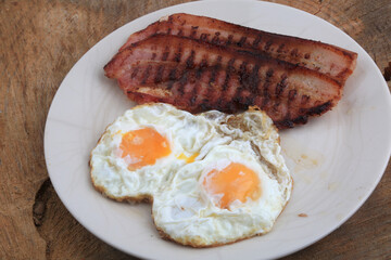 eggs and bacon
