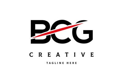 BCG creative cut three latter logo