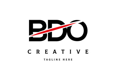 BDO creative cut three latter logo