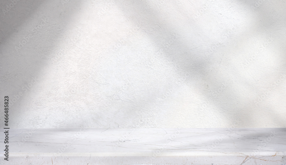 Leinwandbilder minimal abstract light gray background for product presentation. shadow and light from windows on pl