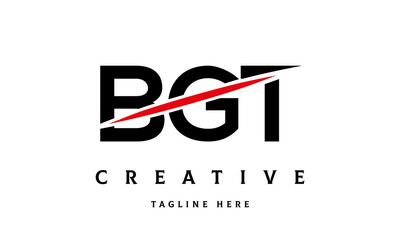 BGT creative cut three latter logo