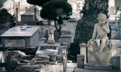 Obraz premium Cementerio, tumbas