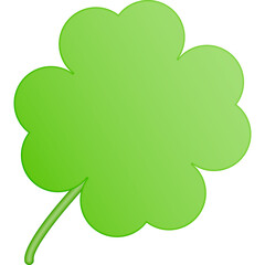 Leaf quatrefoil color icon. Simple color vector elements of religious holiday for ui and ux, website or mobile application on white background