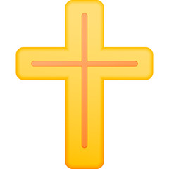 Cross Christianity color icon. Simple color vector elements of religious holiday for ui and ux, website or mobile application on white background