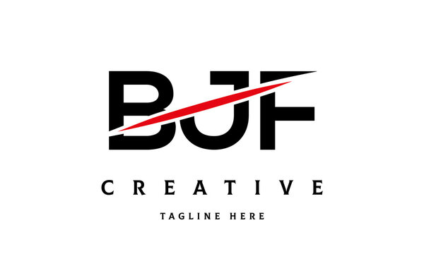 BJF creative cut three latter logo