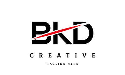 BKD creative cut three latter logo