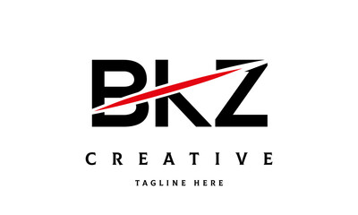 BKZ creative cut three latter logo