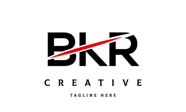 BKR creative cut three latter logo