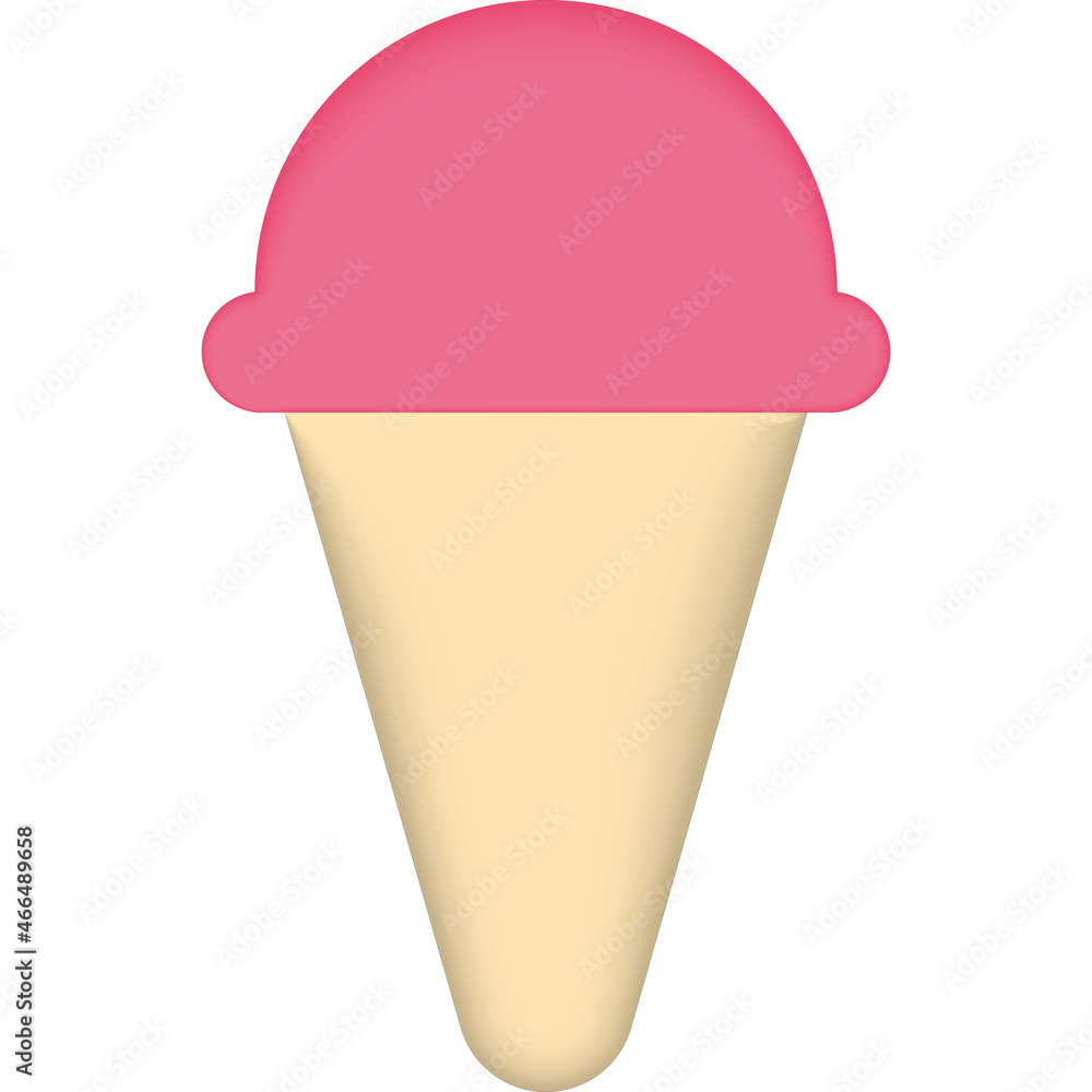 Poster ice cream, eat icon. simple color vector elements of vacation icons for ui and ux, website or mobile