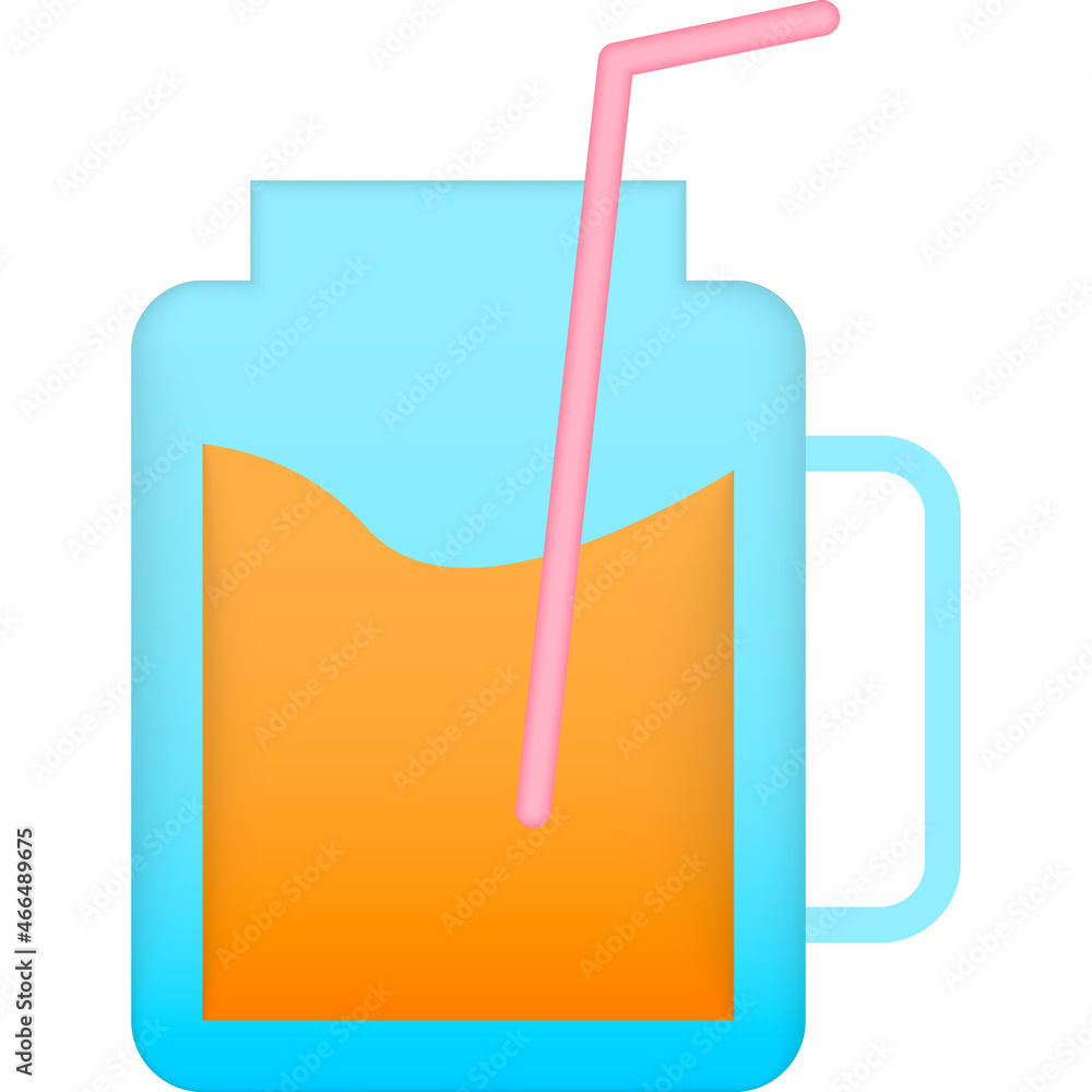 Poster cocktail, drink icon. simple color vector elements of vacation icons for ui and ux, website or mobil