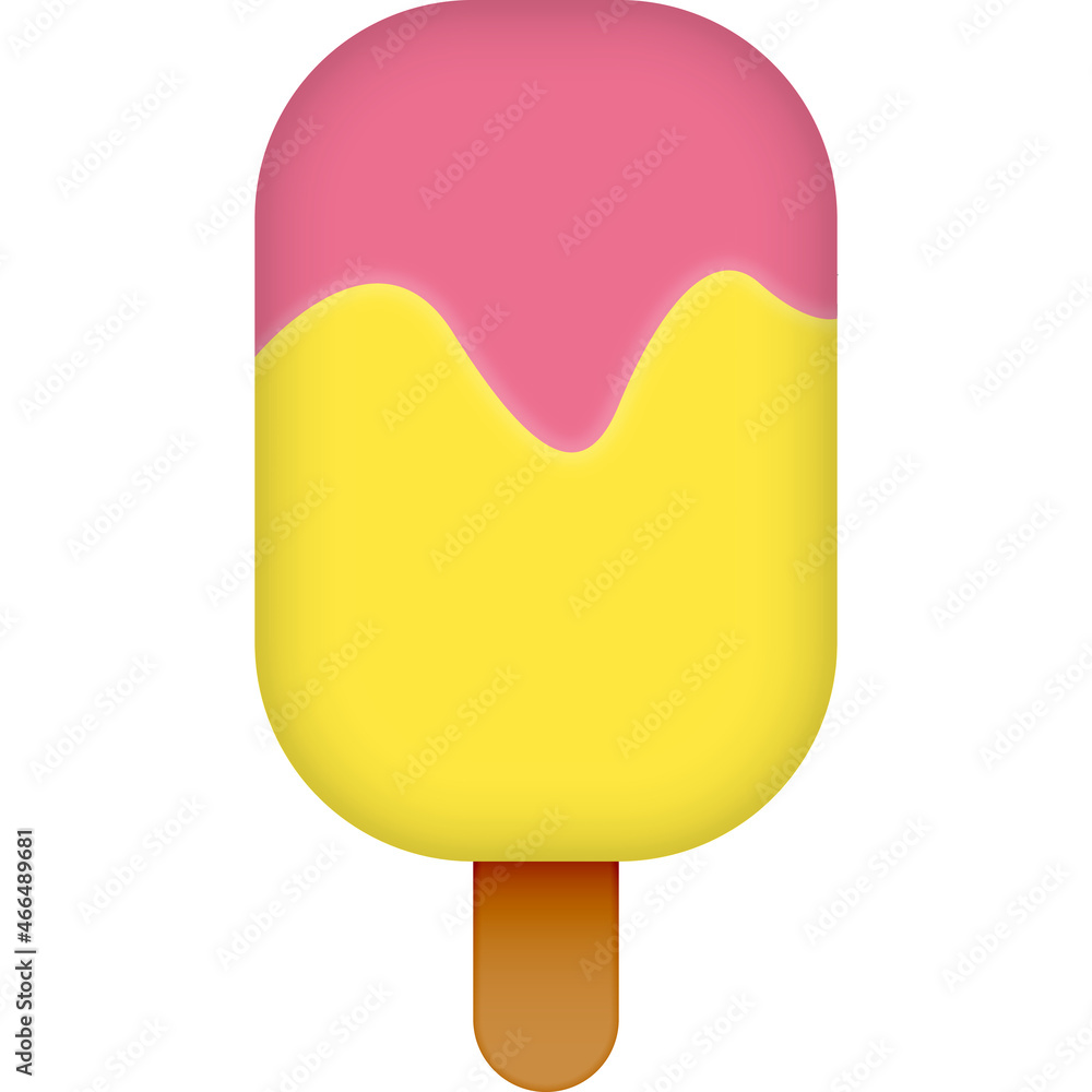Poster ice cream, eat icon. simple color vector elements of vacation icons for ui and ux, website or mobile