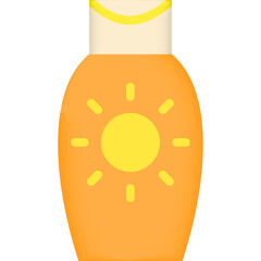 Sunscreen, cream icon. Simple color vector elements of vacation icons for ui and ux, website or mobile application on white background