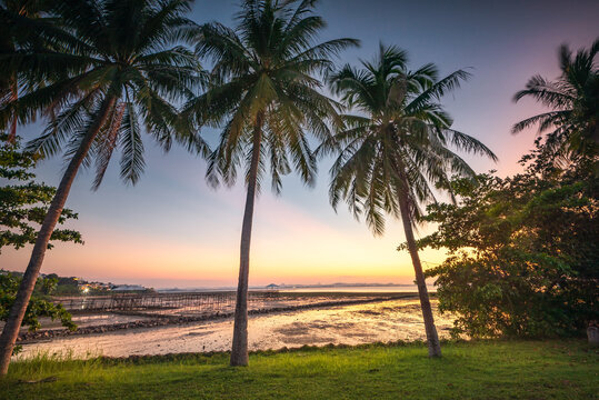 Wonderful sunset photos at batam bintan indonesia