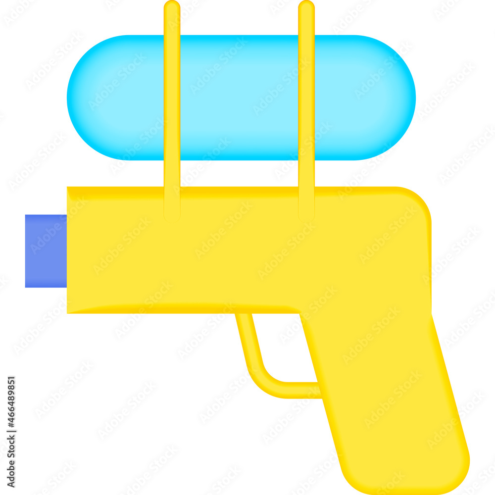 Poster gun, water icon. simple color vector elements of vacation icons for ui and ux, website or mobile app