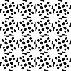 Seamless vector pattern in geometric ornamental style. Black pattern.Design element for prints, backgrounds, template, web pages and textile pattern. Geometric art.