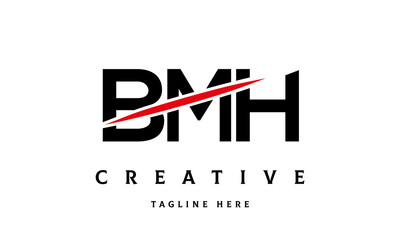 BMH creative cut three latter logo