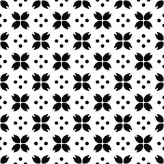  Seamless vector pattern in geometric ornamental style. Black pattern.Design element for prints, backgrounds, template, web pages and textile pattern. Geometric art.