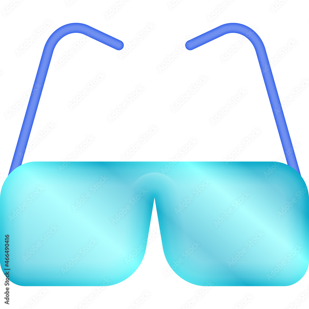 Poster sun, glasses icon. simple color vector elements of vacation icons for ui and ux, website or mobile a