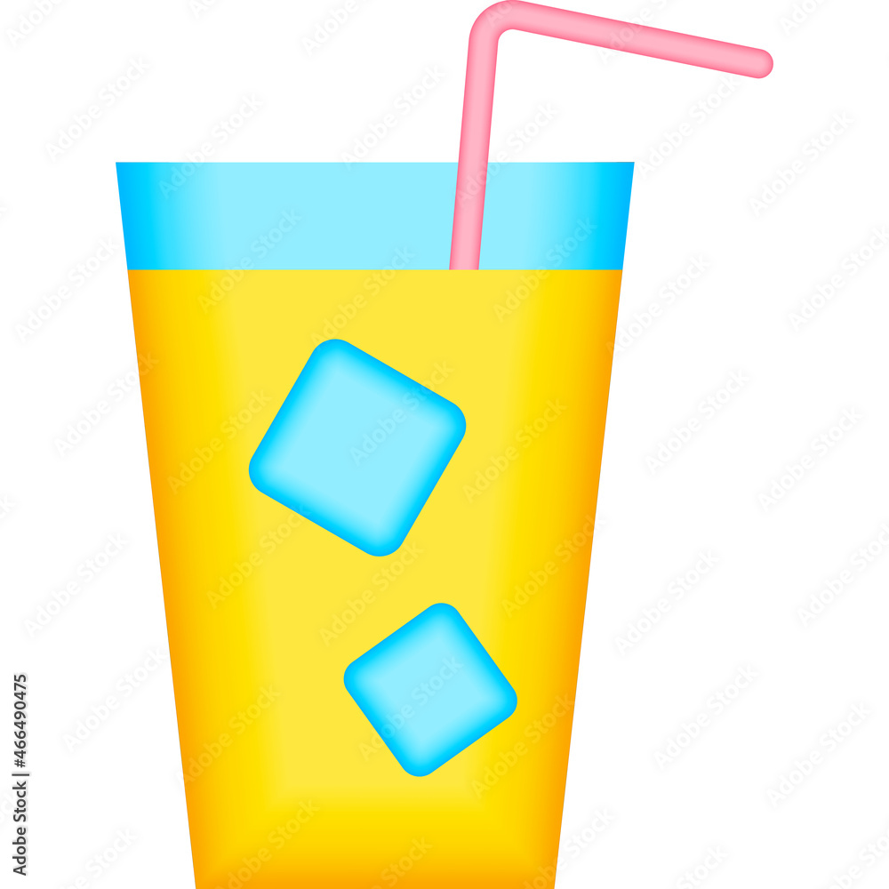Poster cocktail, drink icon. simple color vector elements of vacation icons for ui and ux, website or mobil