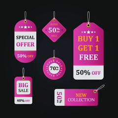 Big sale set of labels