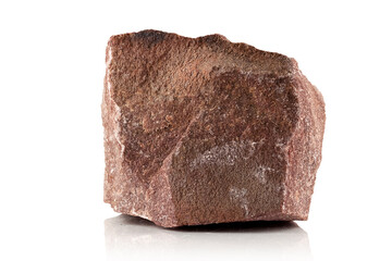 Stone, a fragment of crimson quartzite