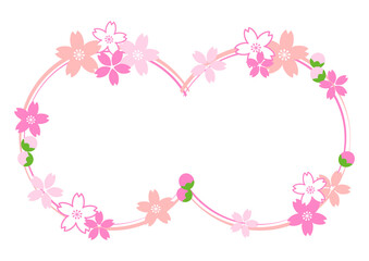 桜のフレーム素材