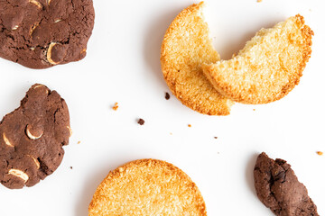 chip cookies isolated