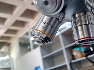 microscope in laboratory