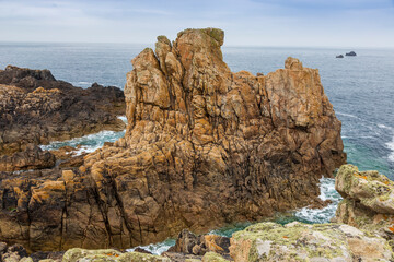 Fototapeta na wymiar Landscape view at Ouessant Island Brittany France
