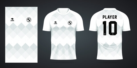 sports jersey template for soccer uniform shirt design - obrazy, fototapety, plakaty