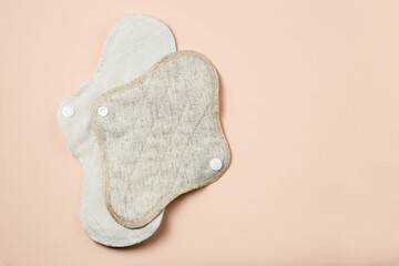 Cloth menstrual pads of differens size and textile