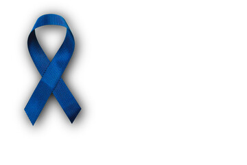 Prostate care. Blue Men's Health Awareness Month Ribbon About Prostate Cancer.