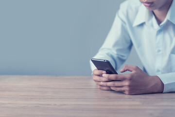 Businessman using Searching Browsing Internet Getting Started and Successful business concept