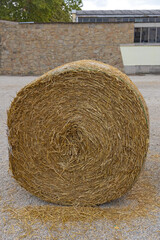 Straw Bale Roll