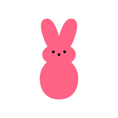 Easter bunny icon. Clipart image isolated on white background