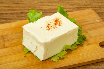 Greek traditional soft feta cheese