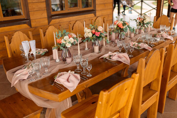 table setting for a wedding dinner