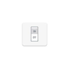 Toggle switch on off icon. Clipart image isolated on white background