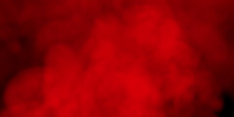 Red smoke on a black background. Red smoke background. Colored steam. Poisonous vapors. Clean air, science concept.  3D illustration