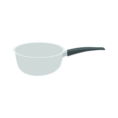 Flat Pan Cook Kitchen Tool Vector Design Illustration