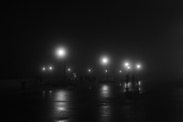Fototapeta premium black and white city
