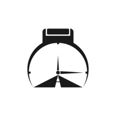 street watch logo vector, illustration, icon