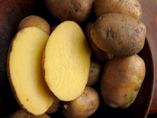 fresh potatoes, vegetables for all kinds of food