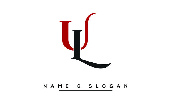UL,  LU,  U,  L   Abstract Letters Logo Monogram